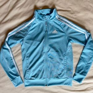 Adidas Light Blue Zip-Up Jacket